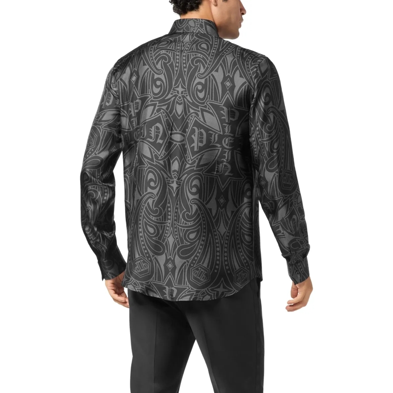 Philipp Plein Hemd Hemd Gothic Plein schwarz(Image 2)