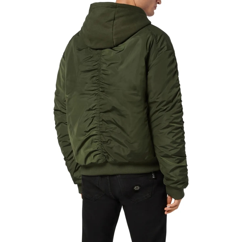 Philipp Plein Lederjacke Jacke grün(Image 2)