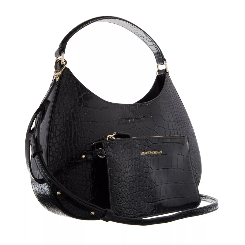 Emporio Armani Hobo Bag Borsa Hobo Black(Image 4)