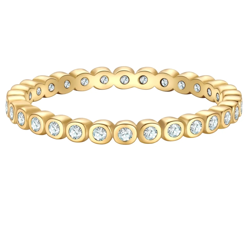 Glanzstücke München Ring Sterling Silber Ring Zirkonia gold