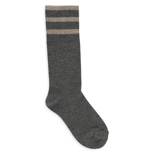 Brunello Cucinelli Grey Cucinelli Viscose Socks Grey 