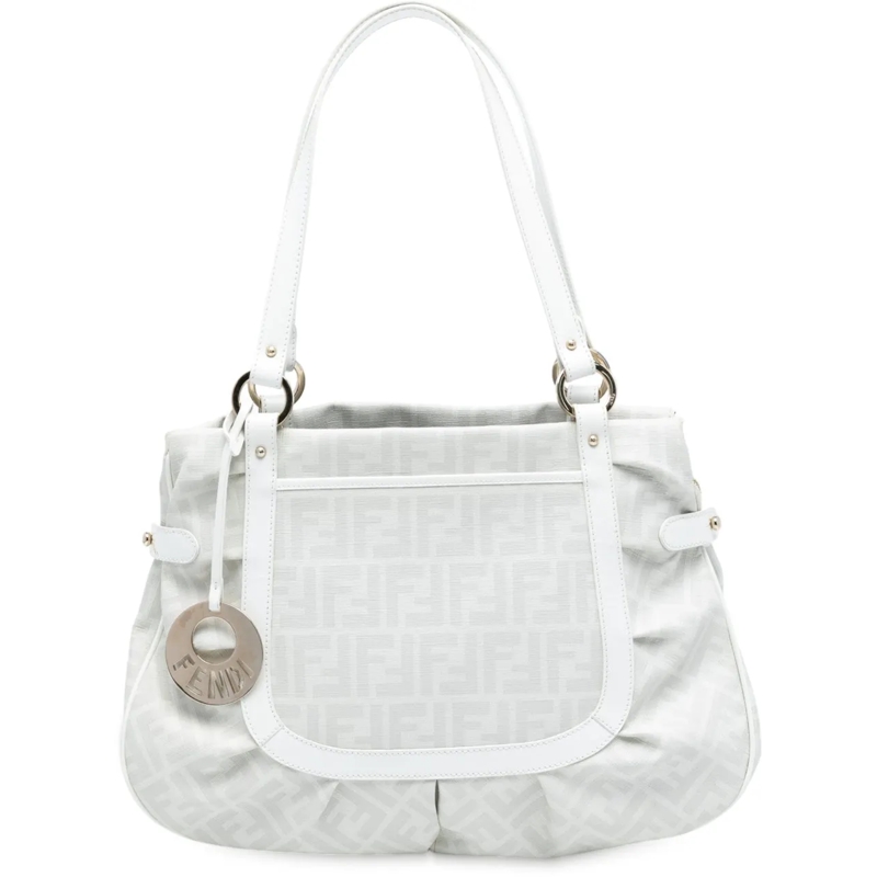 Fendi Shopper Large Zucca Spalmati Chef Shopper Tote weiß