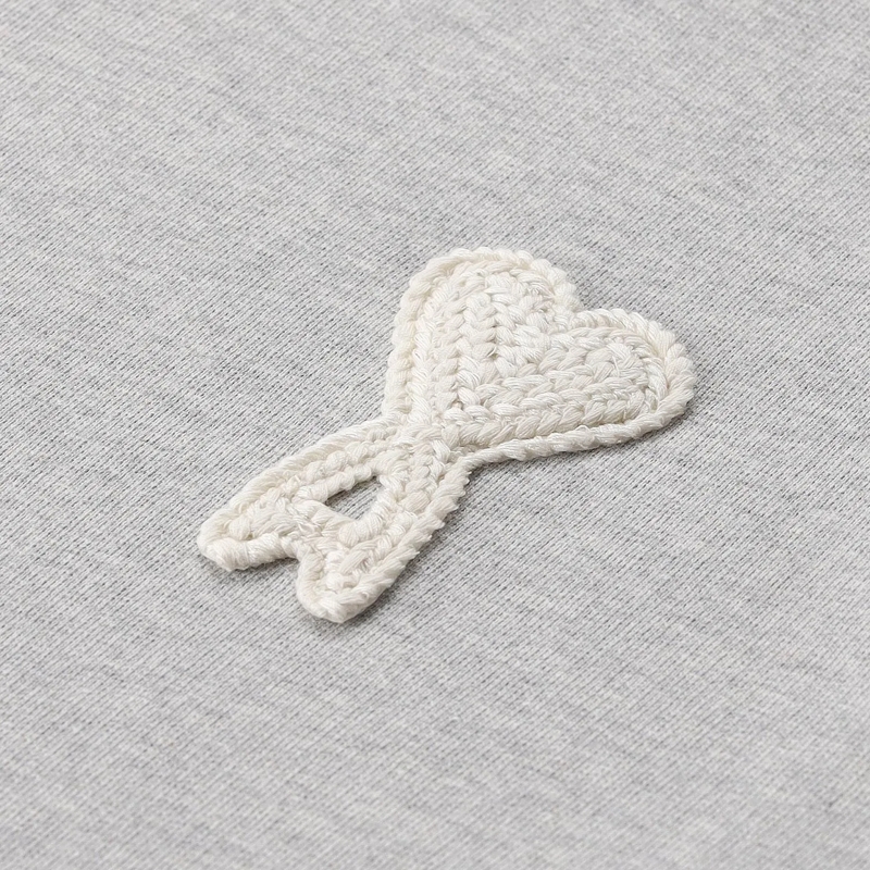 AMI Paris  Sweatshirt mit Logo grau(Image 4)