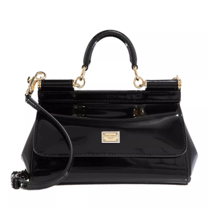 Dolce&Gabbana Small Sicily Bag Leather Black, Mini Bag