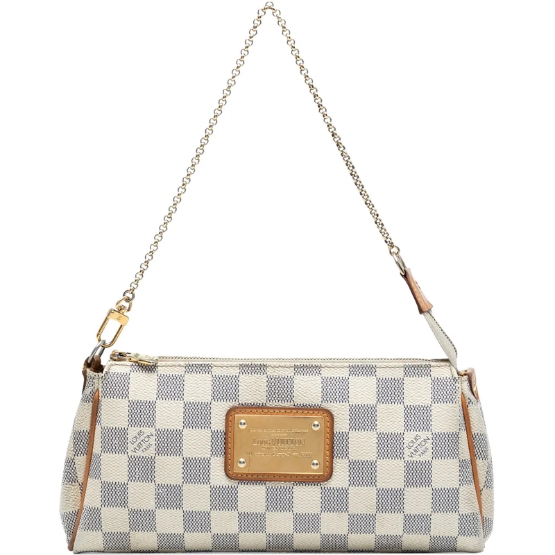 Louis Vuitton Schultertasche Damier Azur Eva weiß