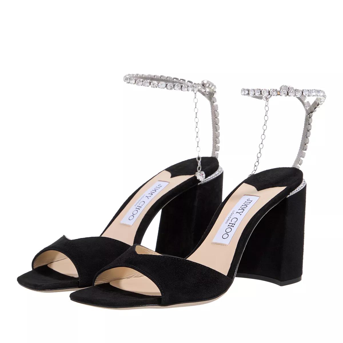 Jimmy Choo Sandalen & Sandaletten - Saeda Sandals - Gr. 39,5 (EU) - in Schwarz - für Damen