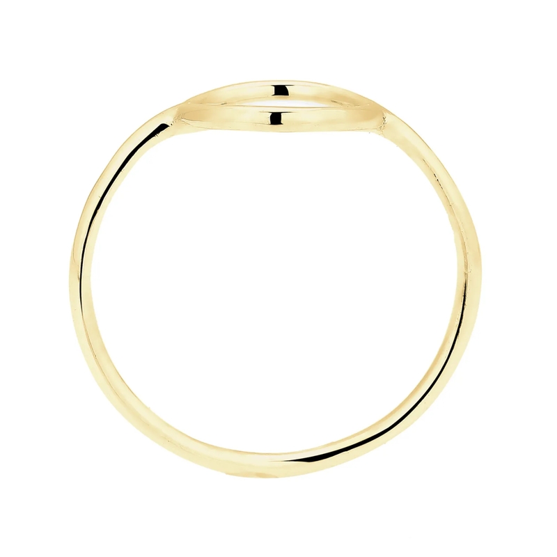 Elli Ring Ring Geo Trend Look Kreis Statement 375 Gelbgold gold(Image 3)