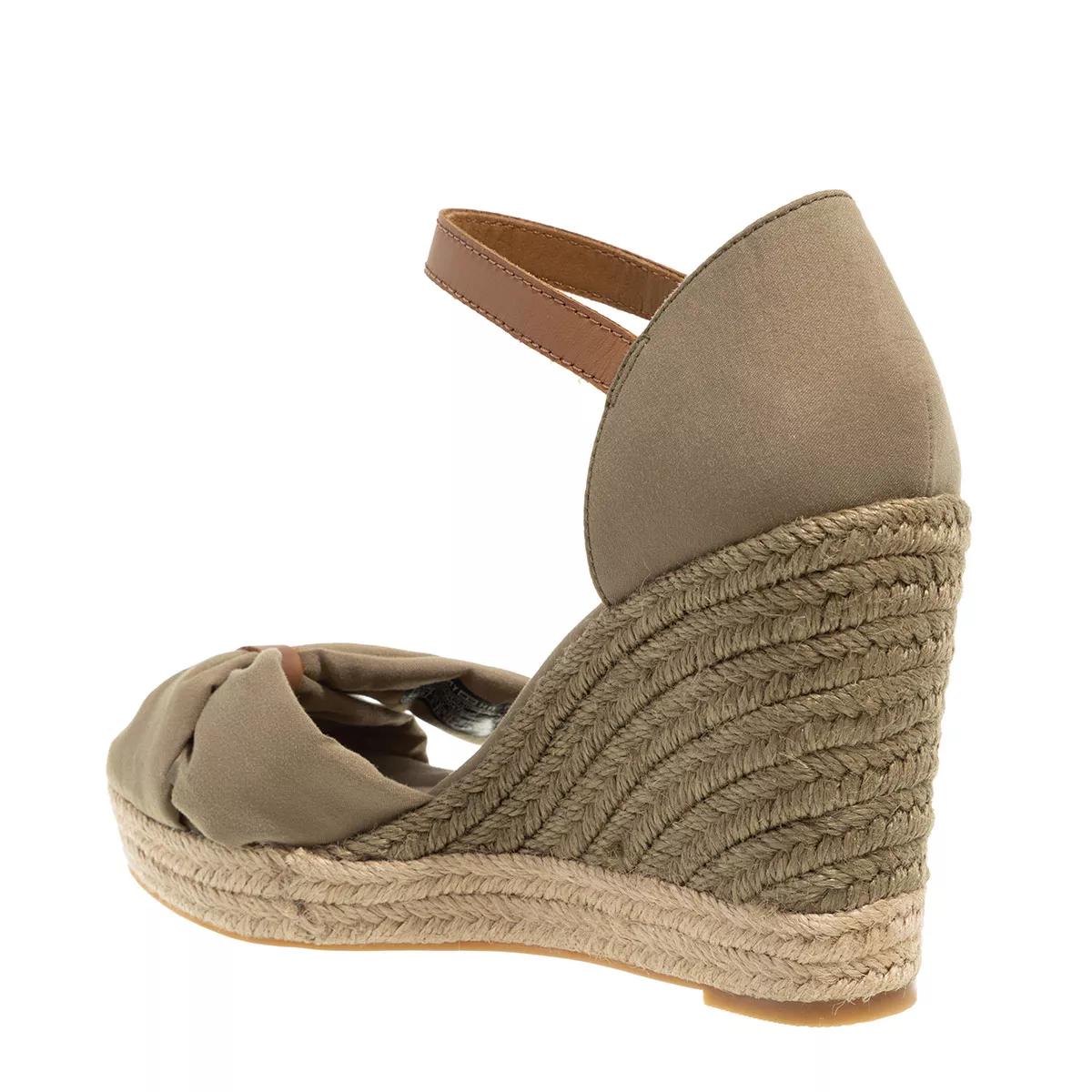 Tommy Hilfiger BASIC OPEN TOE HIGH WEDGE Beige - Envío gratis