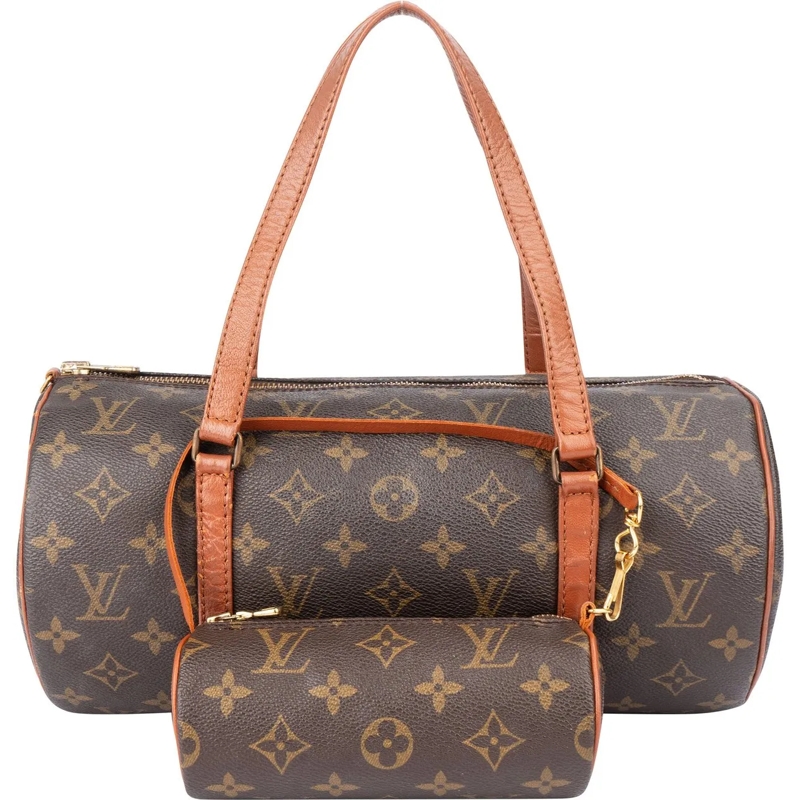 Louis Vuitton Tote Louis Vuitton Canvas Monogram Papillon Set Handbag braun
