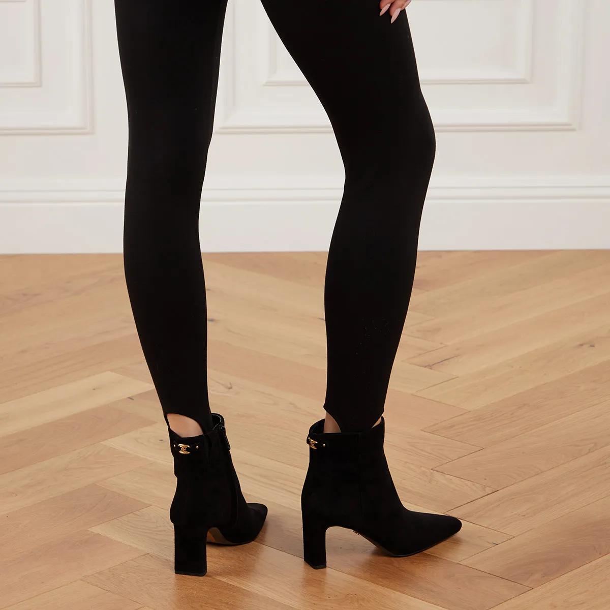 Sam Edelman Saige Black Suede Enkele laarsjes