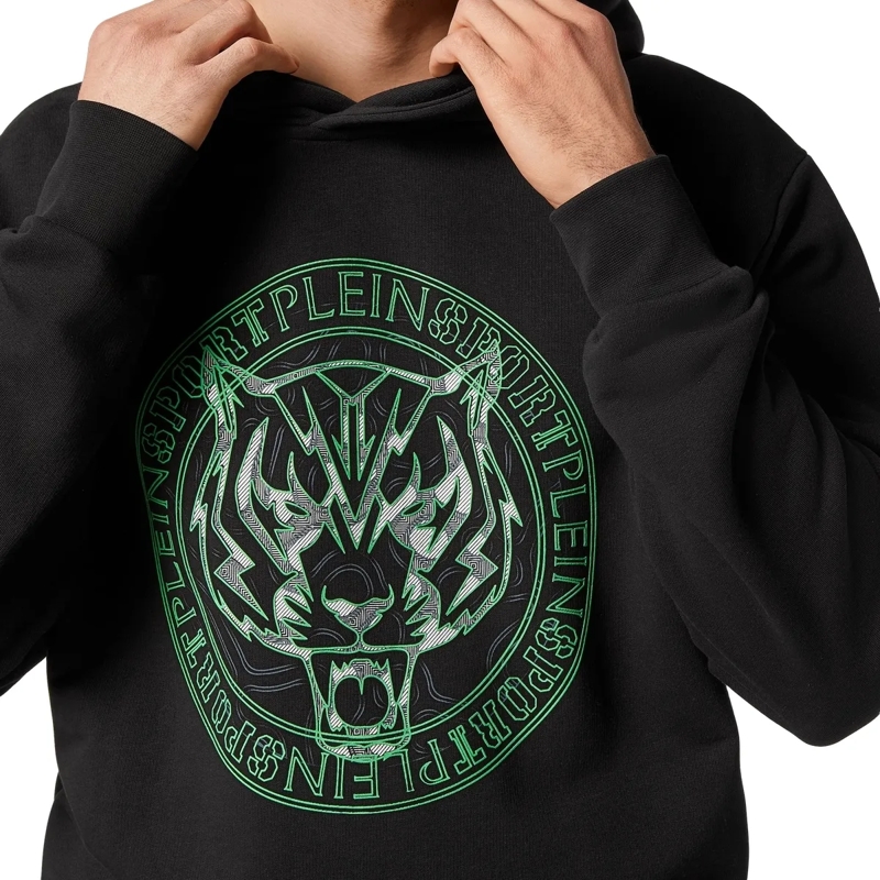 Plein Sport Top Hoodie Tiger schwarz(Image 5)