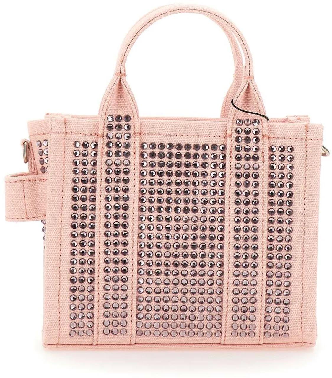 Marc Jacobs Kristal Canvas Crossbody Tote Tas Roze Pink Dames