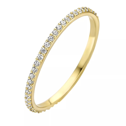 Blush Ring 1201YZI - Gold (14k) with Zirconia Yellow Gold Pavé Ring
