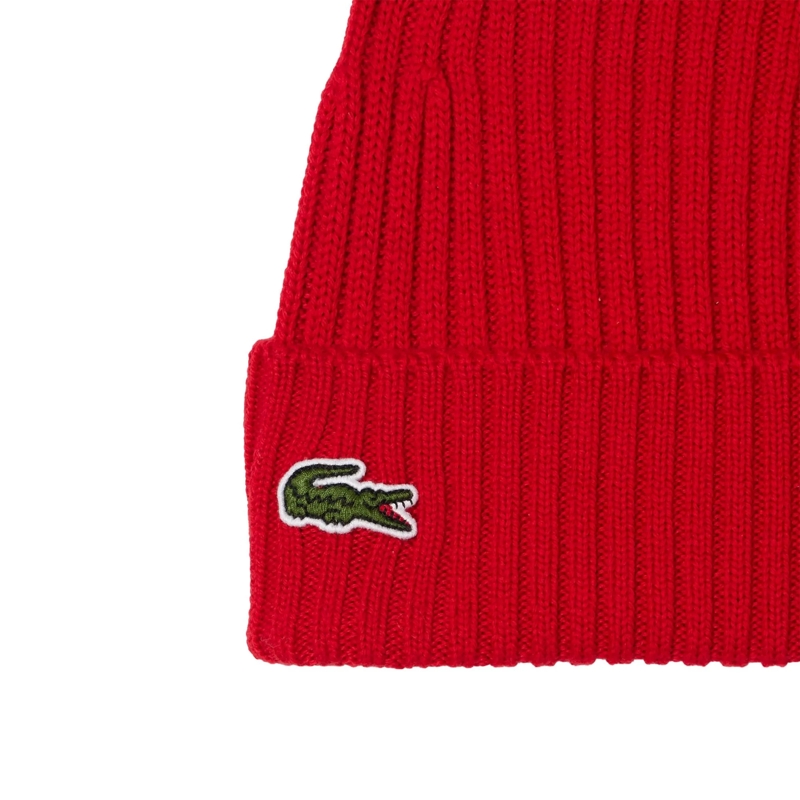 Lacoste Hut Lacoste LACOSTE Unisex Mütze - Strickmütze, Beanie rot(Image 3)
