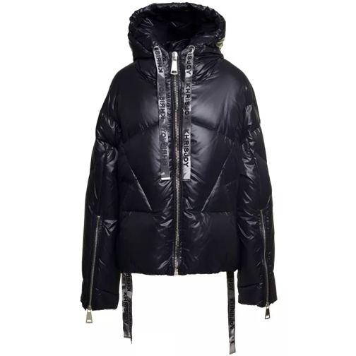 Khrisjoy Black 'Puff Khris Iconic' Oversized Down Jacket Wi Black Dunjackor