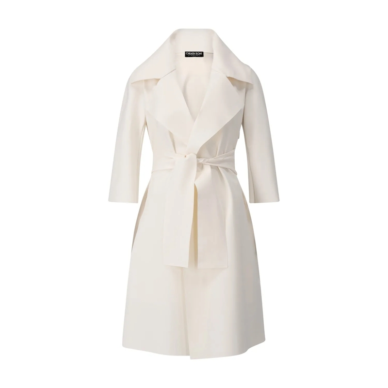 Chiara Boni Übergangsmantel Offener Mantel Saveria Creme