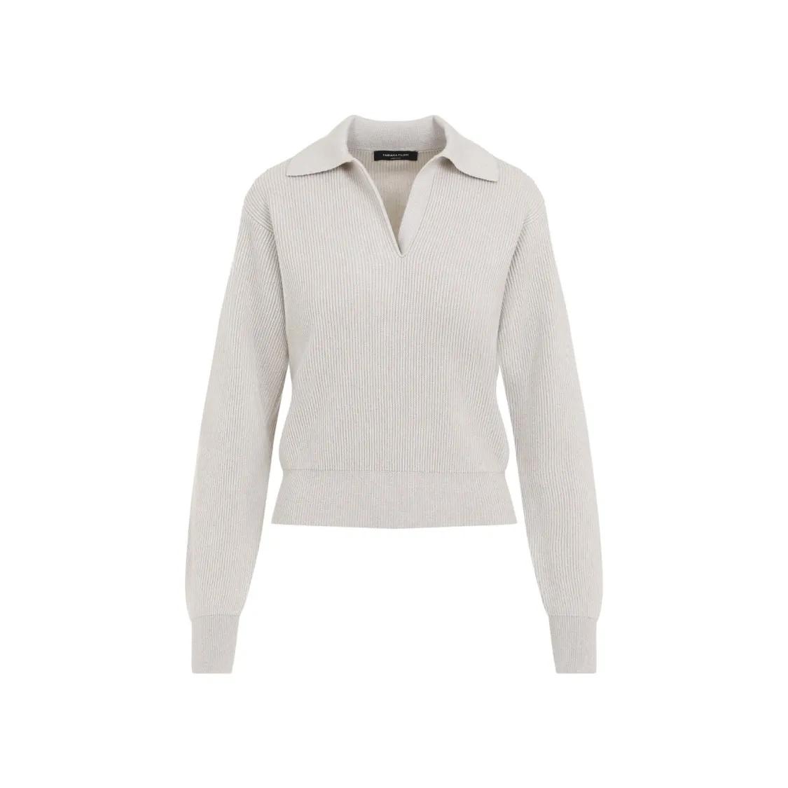 Fabiana Filippi - Polo Neck Sweater - Größe 38 - weiß