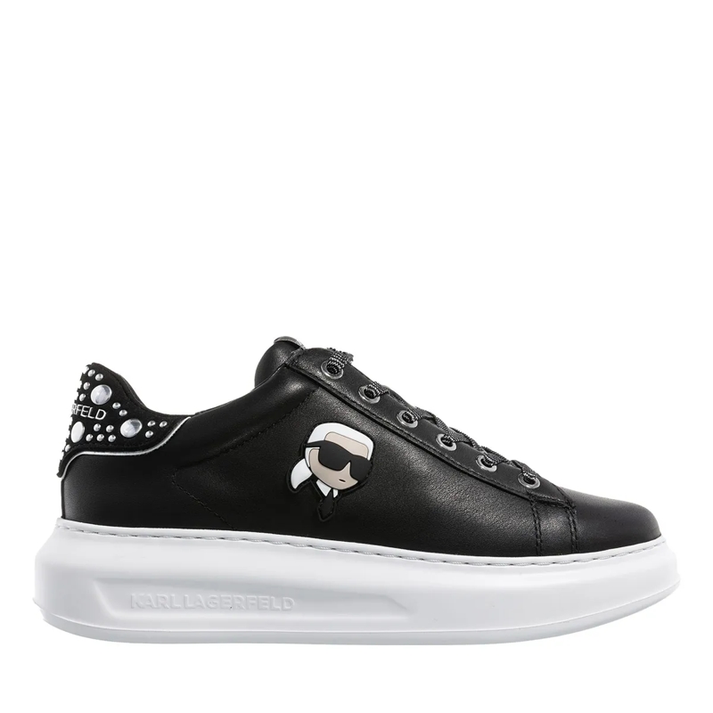 Karl Lagerfeld Low-Top-Sneaker Kapri Nft Mirror Studs Lo Black Lthr W/Silver