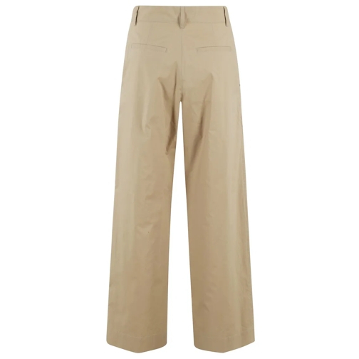 SOEUR  Wide-Leg High-Waist Pants With Structured Finish Brown (Image 2)