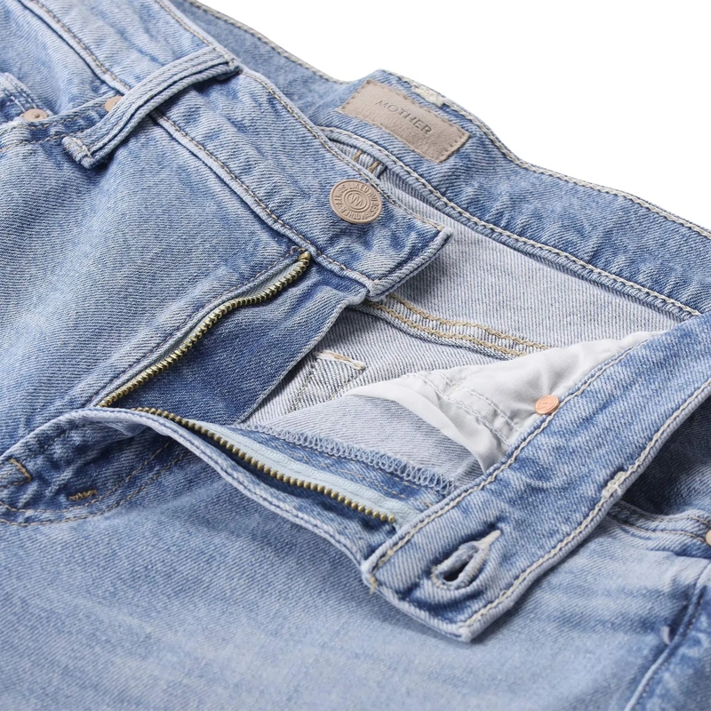 Mother Jeans Jeans The Mid Rise Rambler Zip Ankle Fray blau(Image 3)