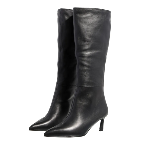 Steve Madden Lavan Black Leather Stivale