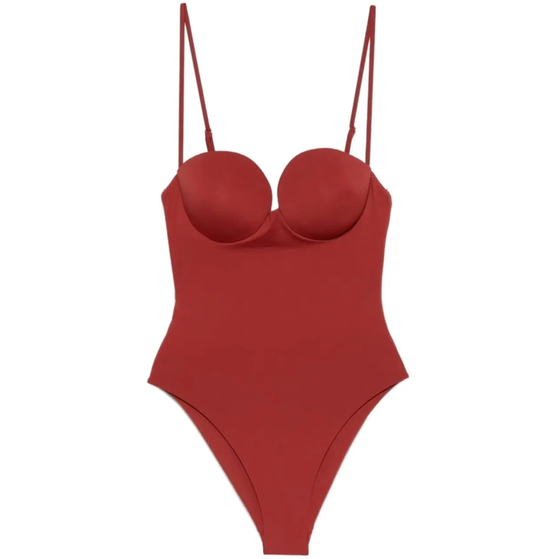 Magda Butrym T-Shirt Swimsuit Brick Red rot