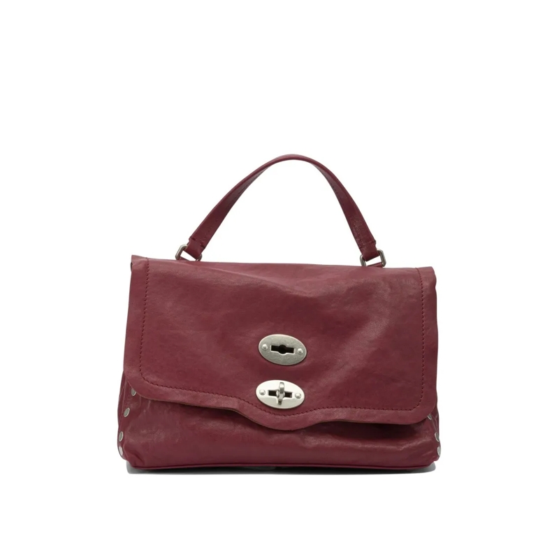 Zanellato Sac à bandoulière Structured Red Cow Leather Handbag Red