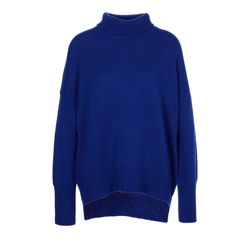 Lisa Yang Trui met col HEIDI Sweater BI  Bright Indigo