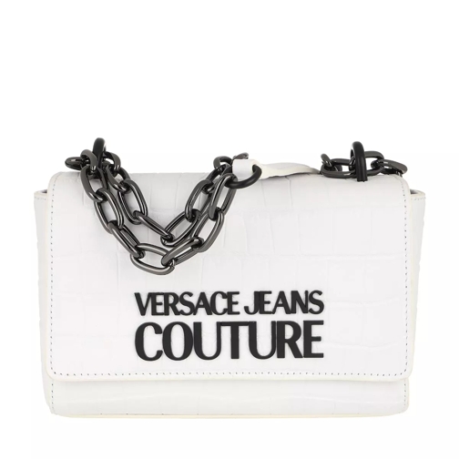Versace Jeans Couture Croco Crossbody Bag White Crossbody Bag