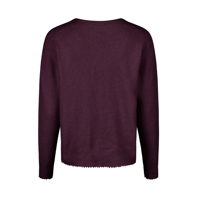 Marc Aurel Pullover Dieser V-Ausschnitt-Pullover aus Cotton/Wool-Mix m lila(Image 5)