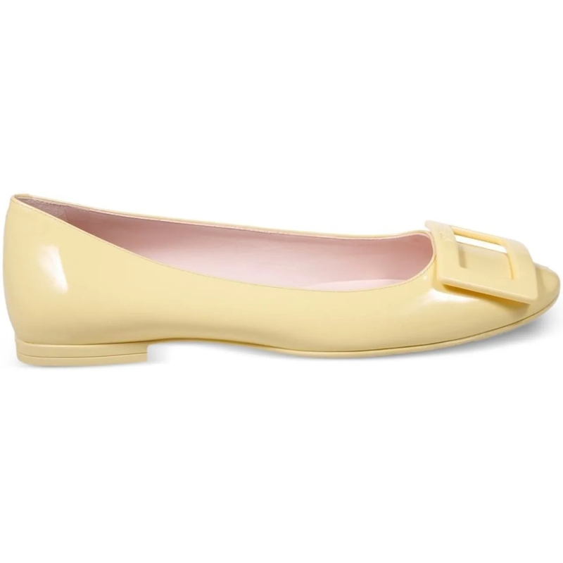 Roger Vivier Ballerinas Flat Shoes Yellow gelb