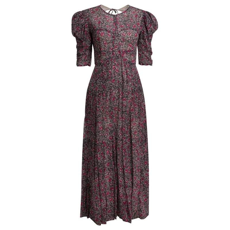 Etoile Isabel Marant Midi-jurk Sichellia Long Dress Grey