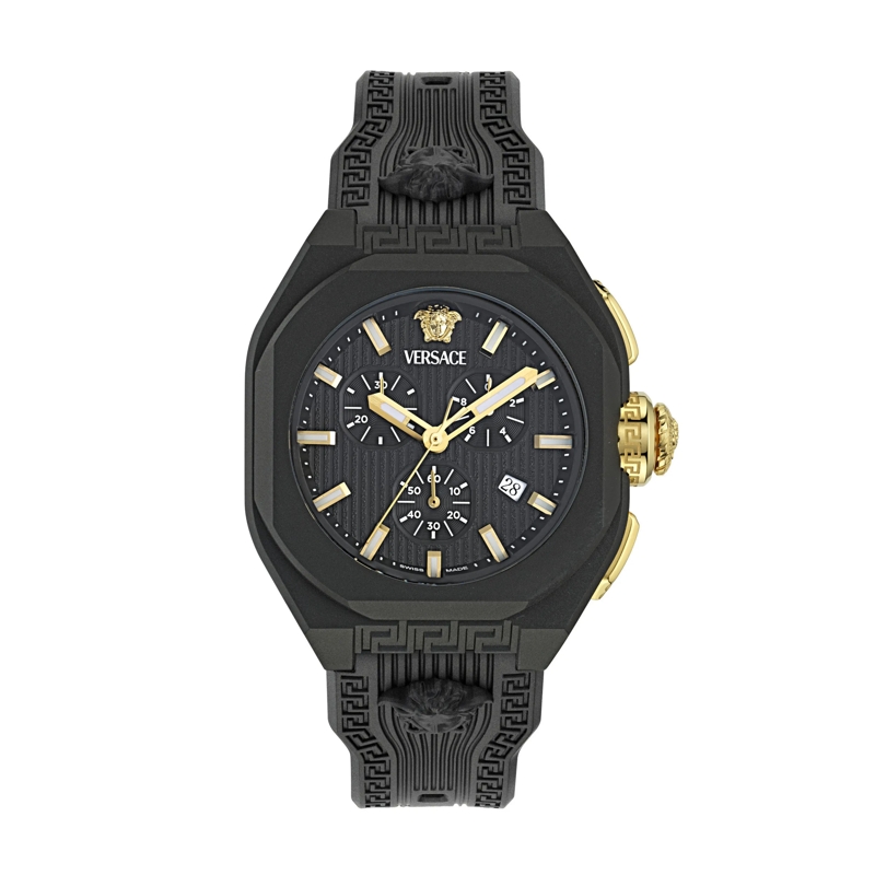 Versace Quarzuhr Quarz Chronograph Uhr V-Legend Chrono schwarz
