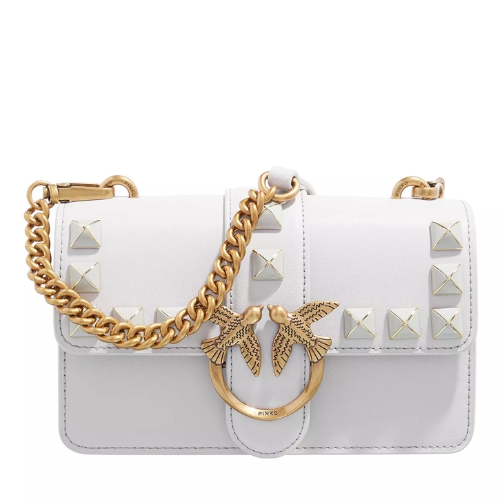 Pinko Love One Mini Cl Grey Crossbody Bag