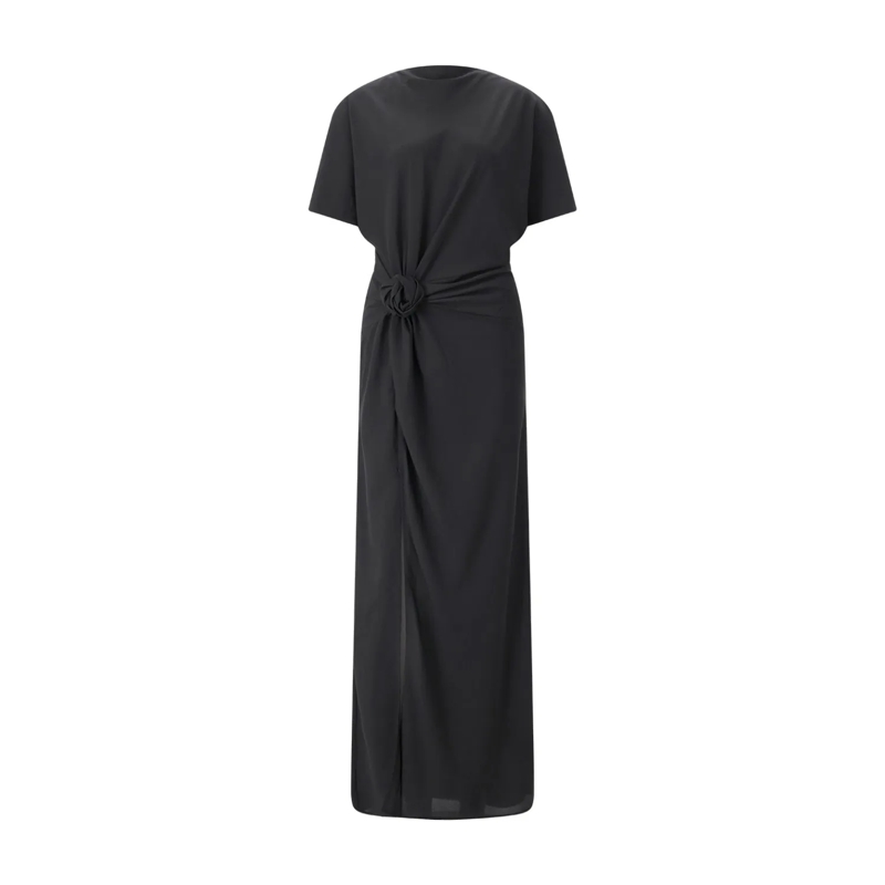 Rotate Maxikleid Rückenfreies Maxikleid schwarz