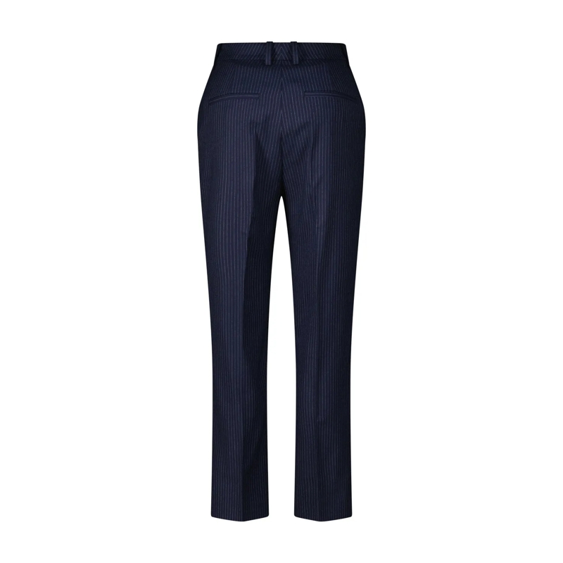 Anine Bing Pantalons décontractés Stoffhose mit Nadelstreifen aus Wolle blau(Image 2)