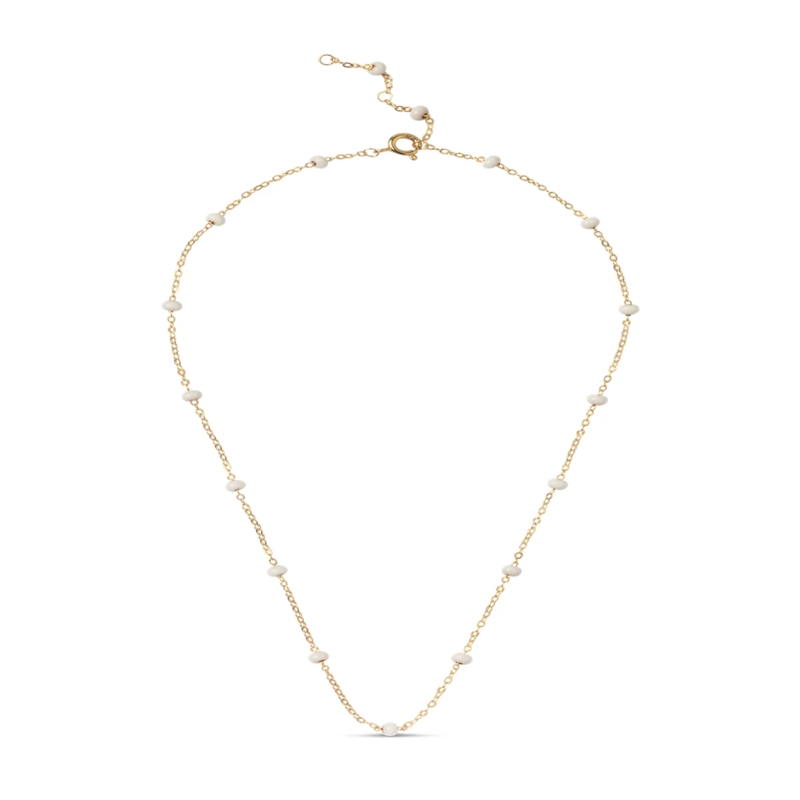 ENAMEL Copenhagen Medium Halsketting Lola Bold Kette Weiß