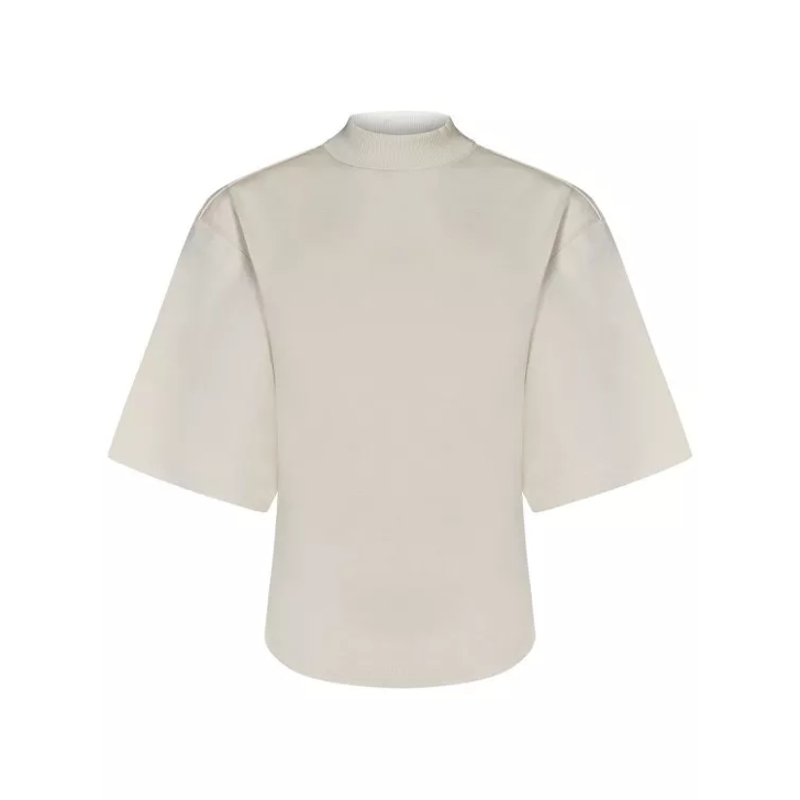 The Attico Ivory Oversized T Shirt Neutrals T Shirts