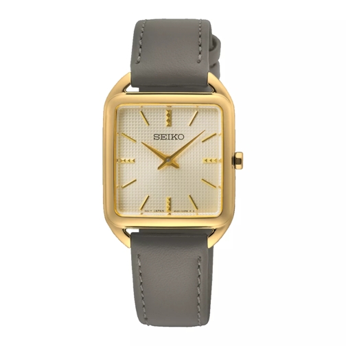 Seiko Montre à quartz Seiko damen Uhr Grau SWR090P1 Gold farbend