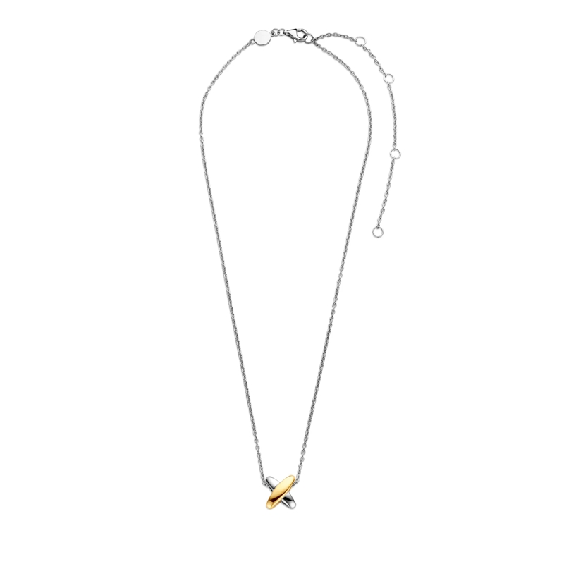 Ti Sento Mittellange Halskette TI SENTO Kette 34003SY/42 Silver yellow gold plated(Image 3)