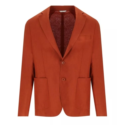 Manuel Ritz Rust Single Breasted Jacket Red 