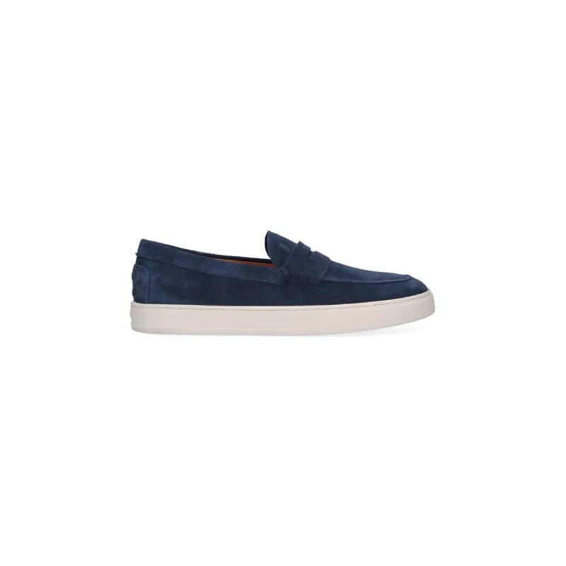 Tod's Loafer Deep Navy Blue Suede Loafers Blue