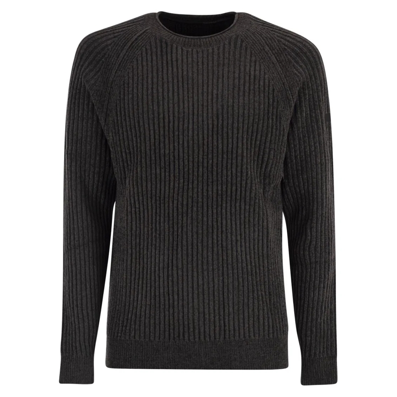 Rrd Trui Velvet Rave Round Knit - Crew Neck Jumper Grey