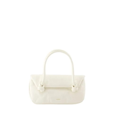 Jil Sander Knot Sm Shoulder Bag - Leather - Beige Neutrals Axelremsväska