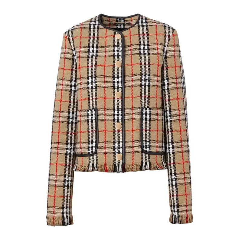 Burberry  Vintage Check Motif Jacket Pink