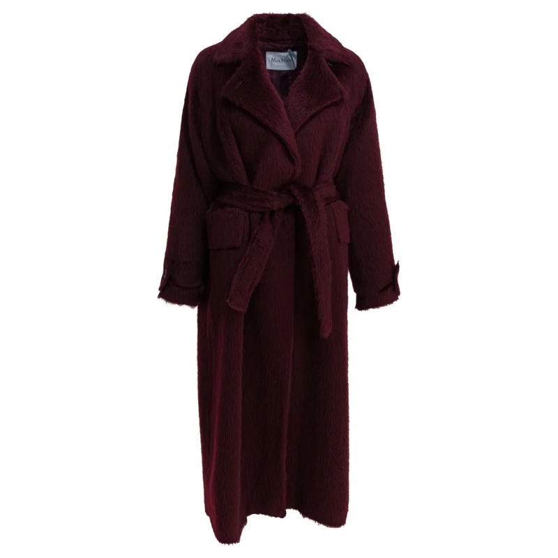 Max Mara  Alpaca And Wool Long Coat Black