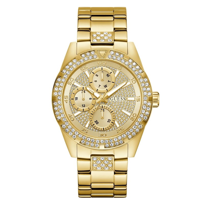 Guess Quarzuhr Quarz-Analoguhr Orion gold