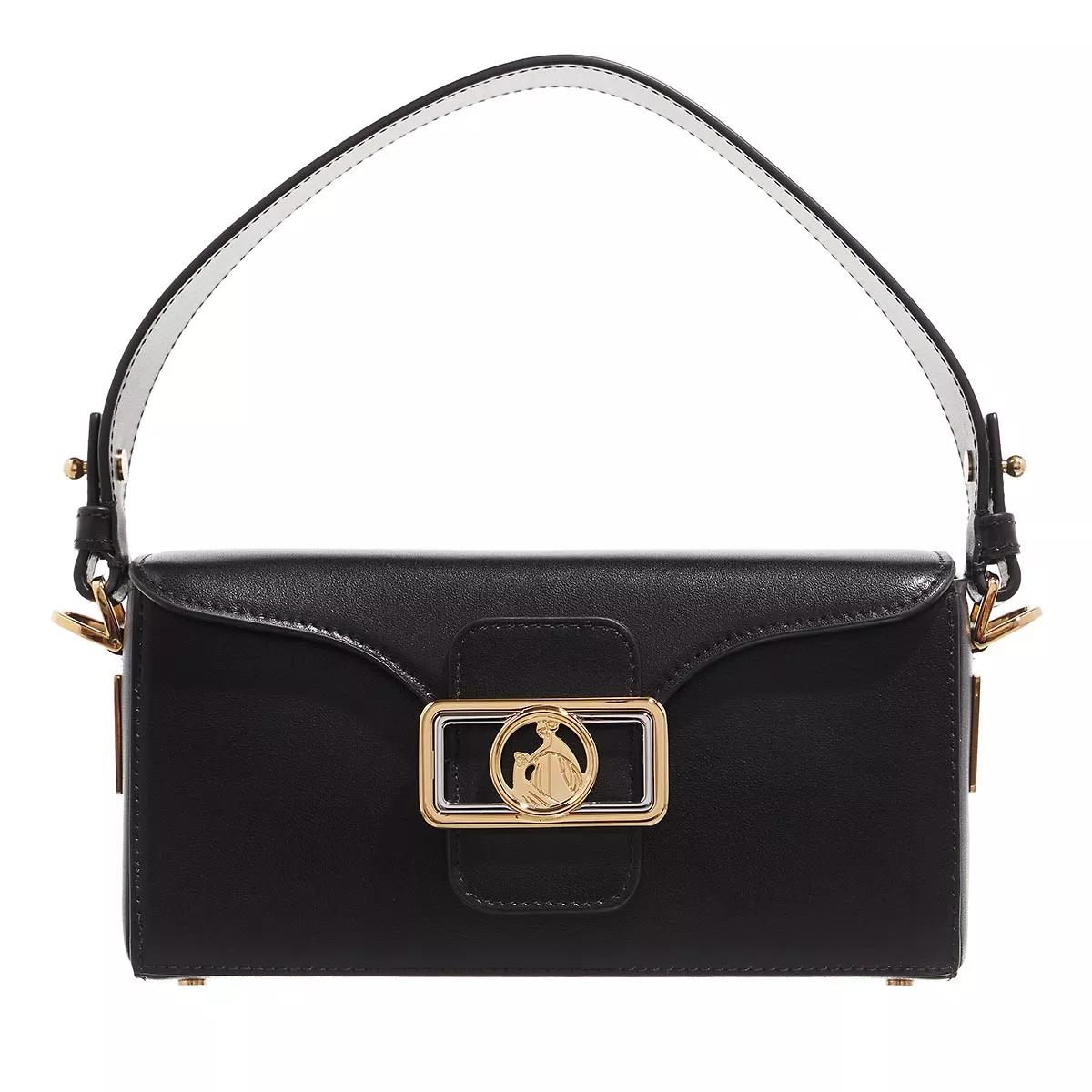 Lanvin Nano Pencil Shoulder Bag Shiny Leather Black | Crossbody Bag