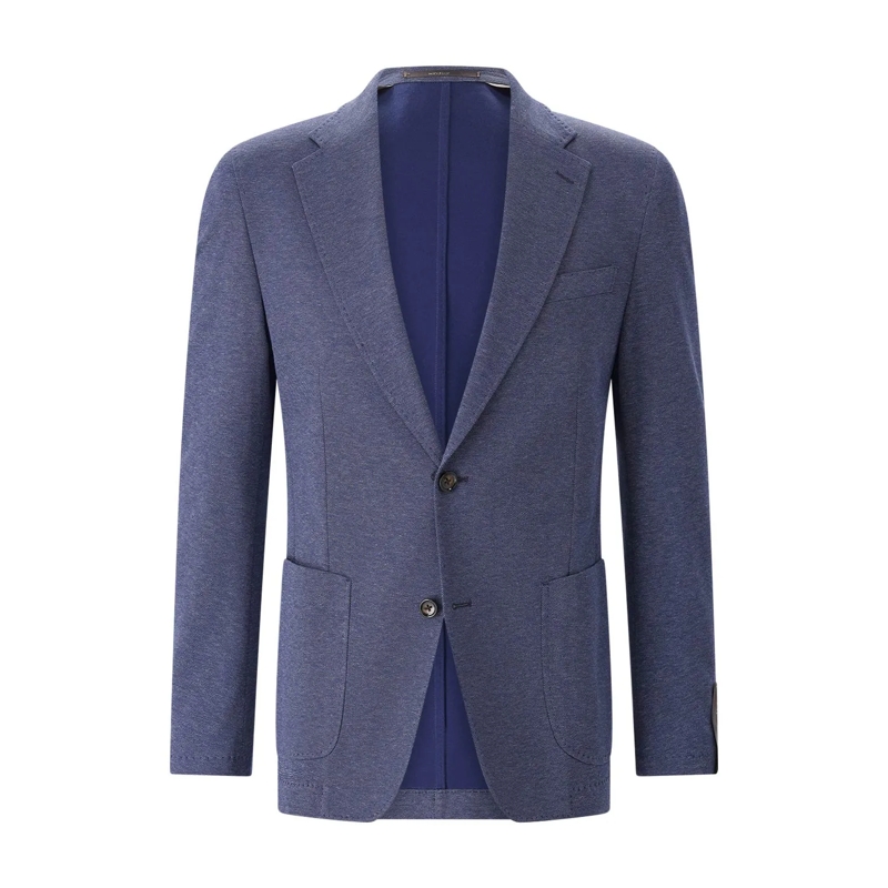 windsor. Anzugjacke Regular-Fit Sakko aus Baumwollmix blau
