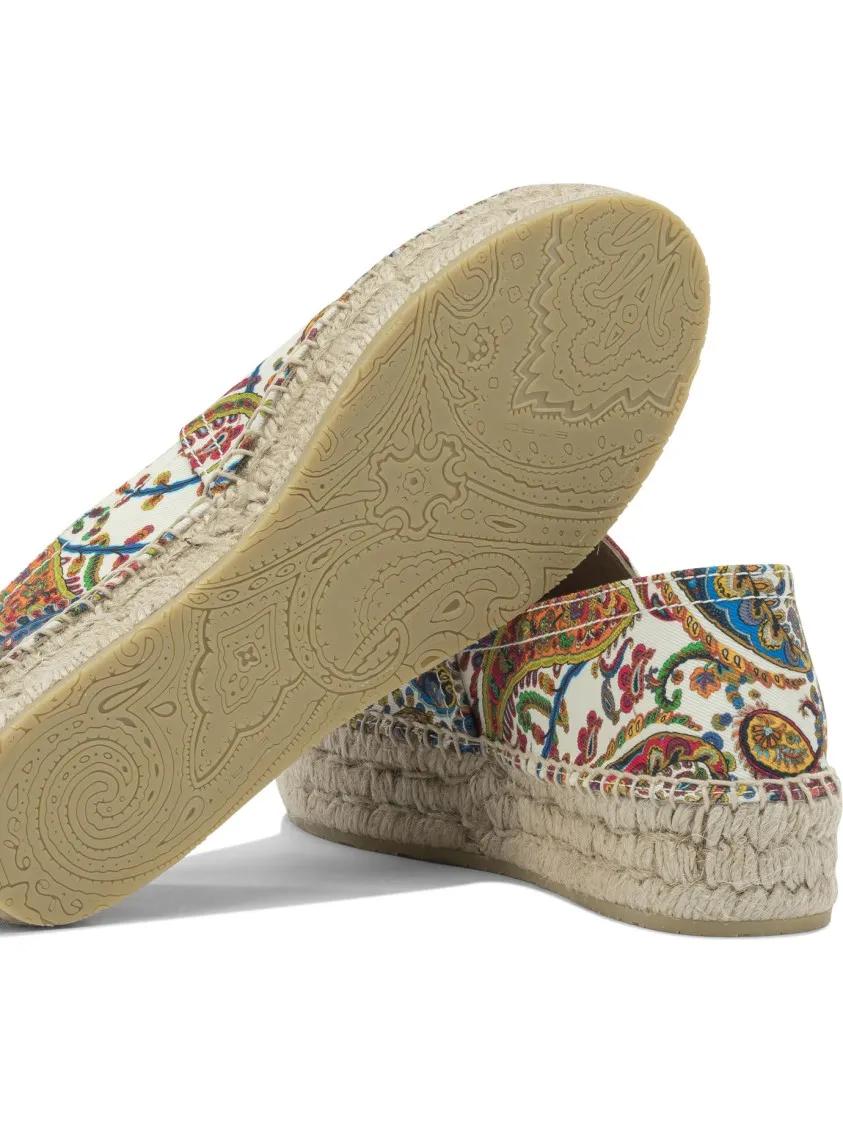 Thumbnail - Floral Paisley Cotton Espadrilles - Gr. 37 (EU) - in Rosa